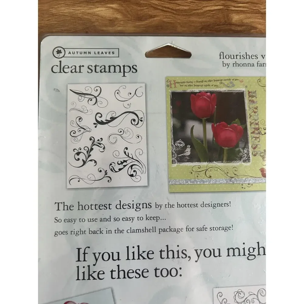 Autumn Leaves Clear Stamps Flourishes v2 Rhonna Farrer Technique Tuesday WhirlyG